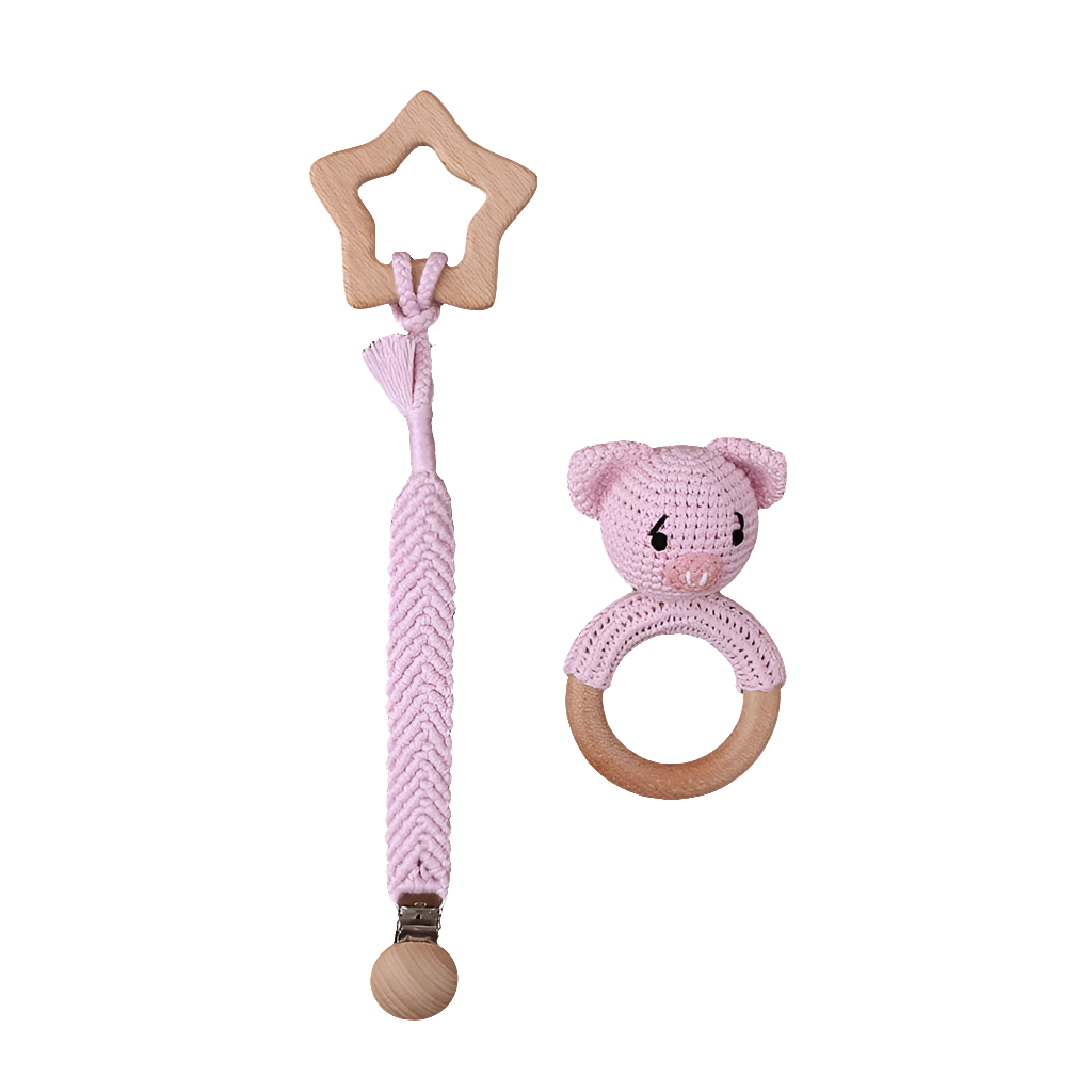 Kraamcadeau Set – Veilig en Natuurlijk Speelgoed voor Baby’s (0-2 jaar)