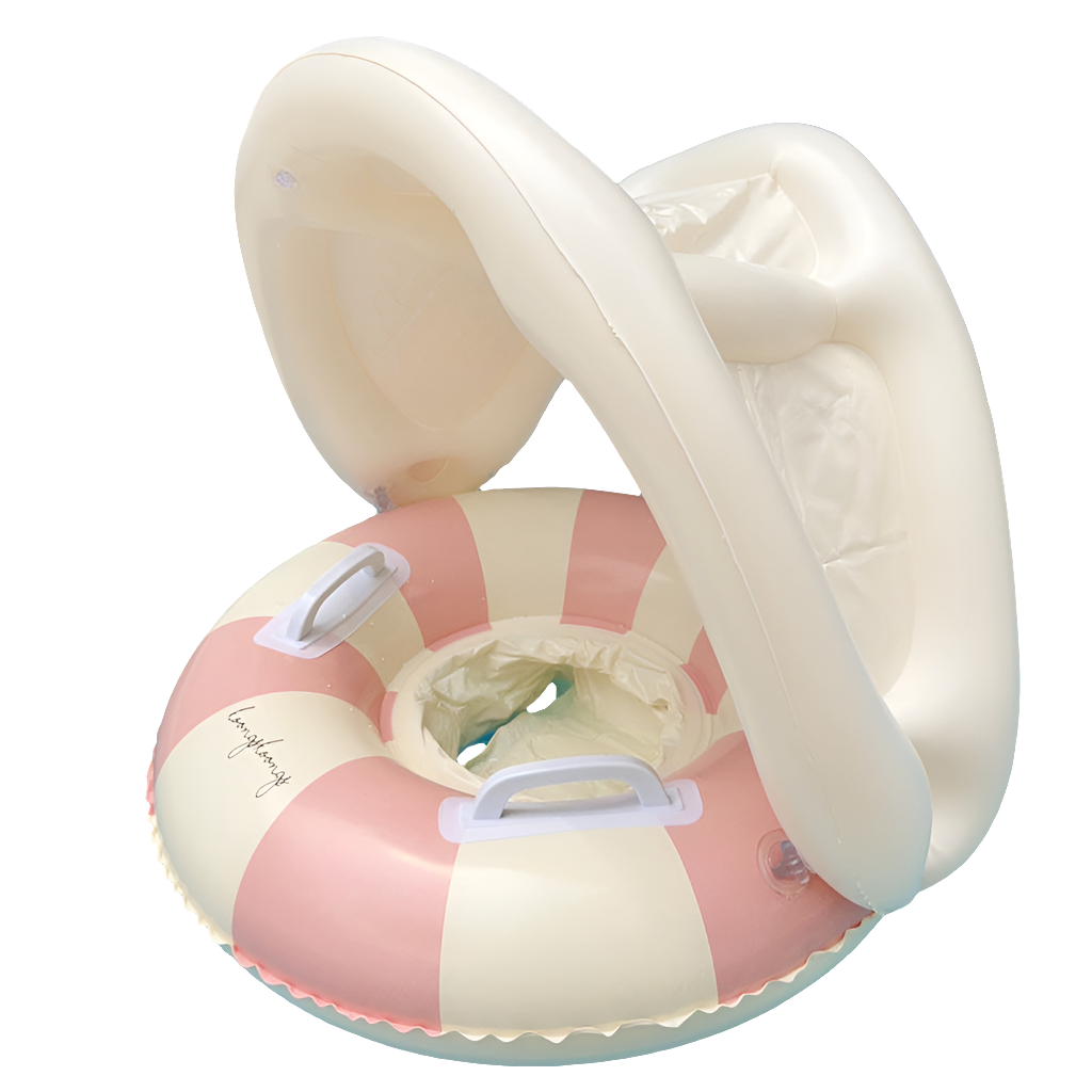 Opblaasbare baby zwemboot met en zonnescherm