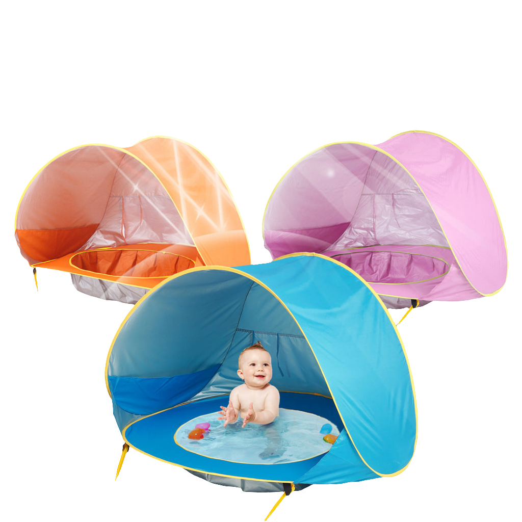 Baby Strandtent met UV-bescherming – Geïntegreerd mini badje