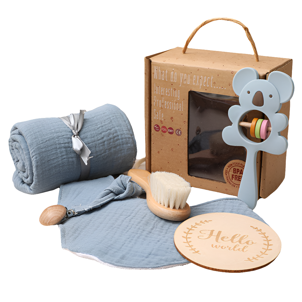 Luxe Baby Cadeauset – set van 7 lieve baby essentials