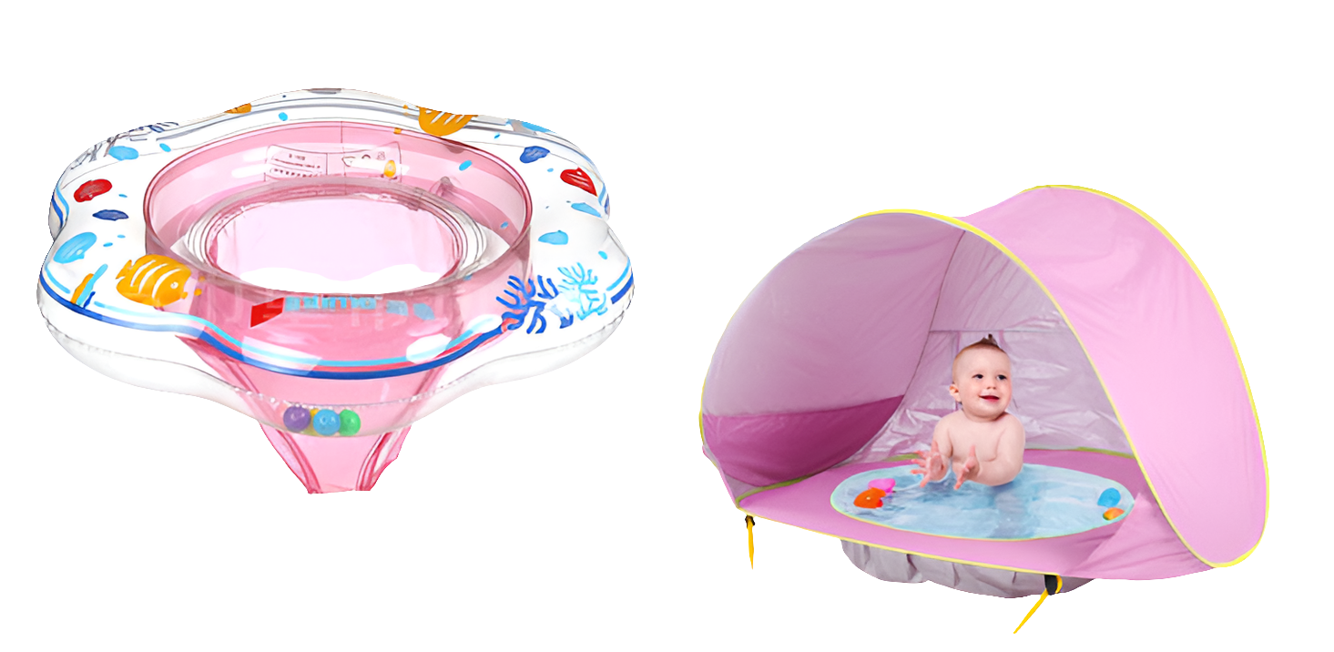 Baby Strandtent met UV-bescherming – Geïntegreerd mini badje