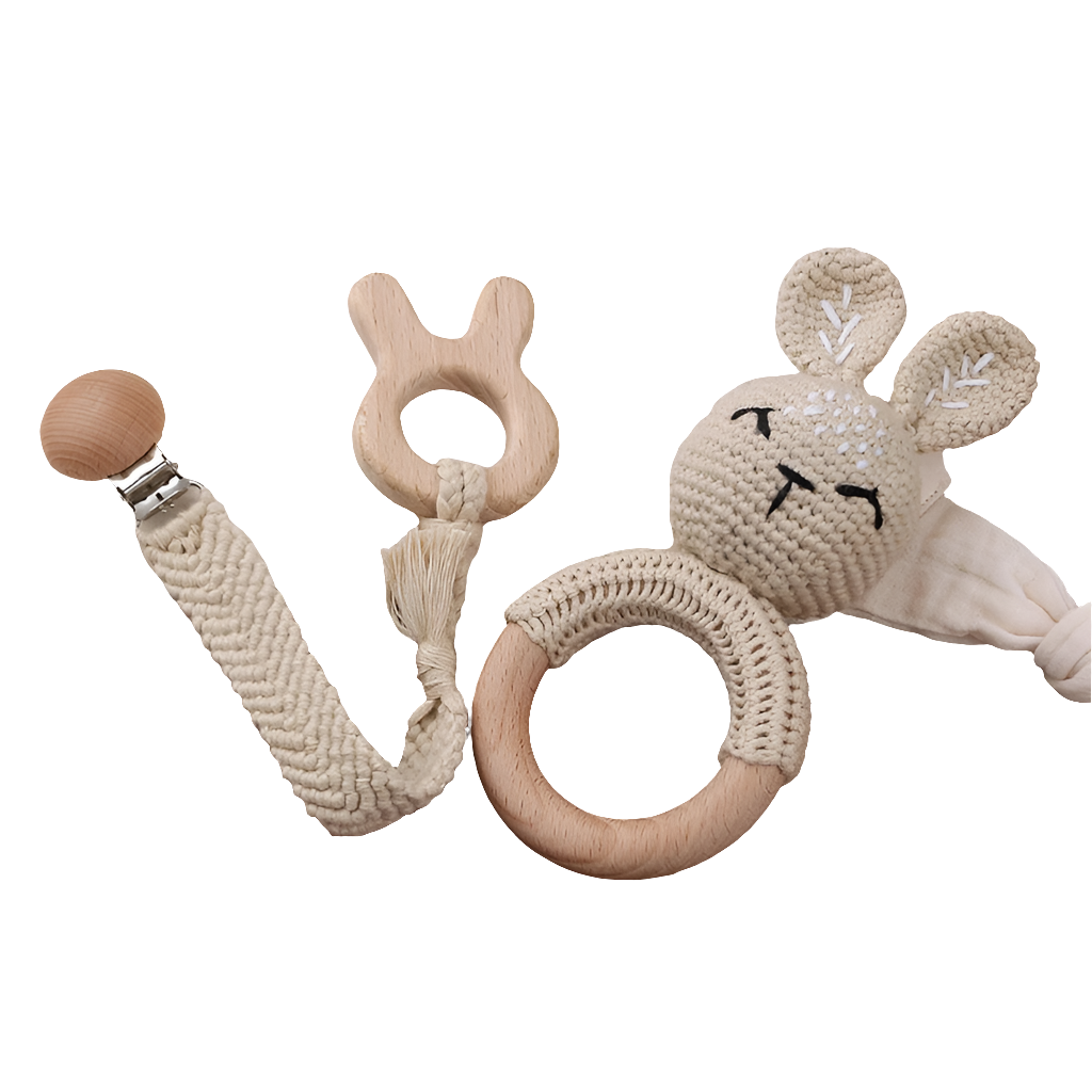 Kraamcadeau Set – Veilig en Natuurlijk Speelgoed voor Baby’s (0-2 jaar)