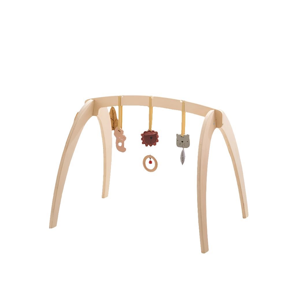 Houten Baby Speelboog – Montessori Speelgym voor Pasgeborenen en Baby’s