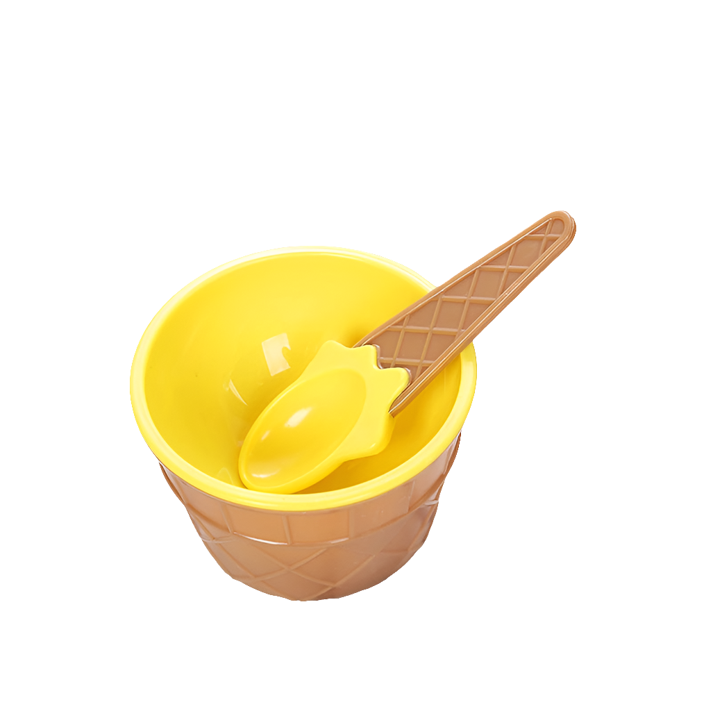 IJsco-set met Bakje en Lepel – Kleurrijk Speelgoedservies