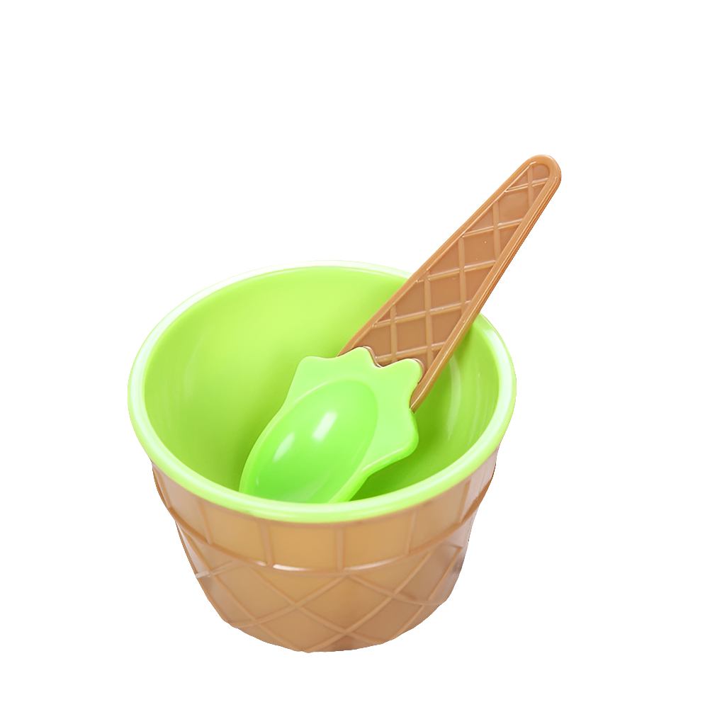 IJsco-set met Bakje en Lepel – Kleurrijk Speelgoedservies