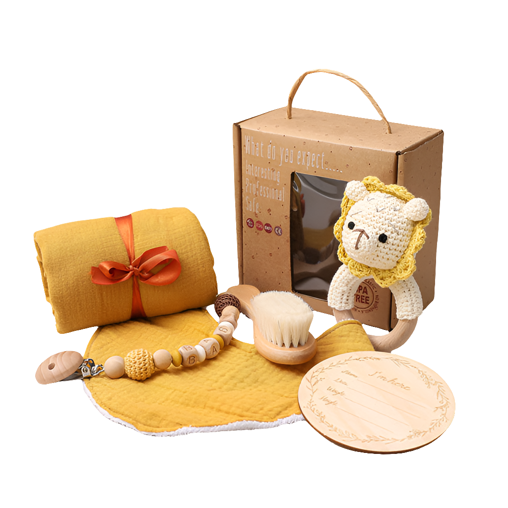 Luxe Baby Cadeauset – set van 7 lieve baby essentials