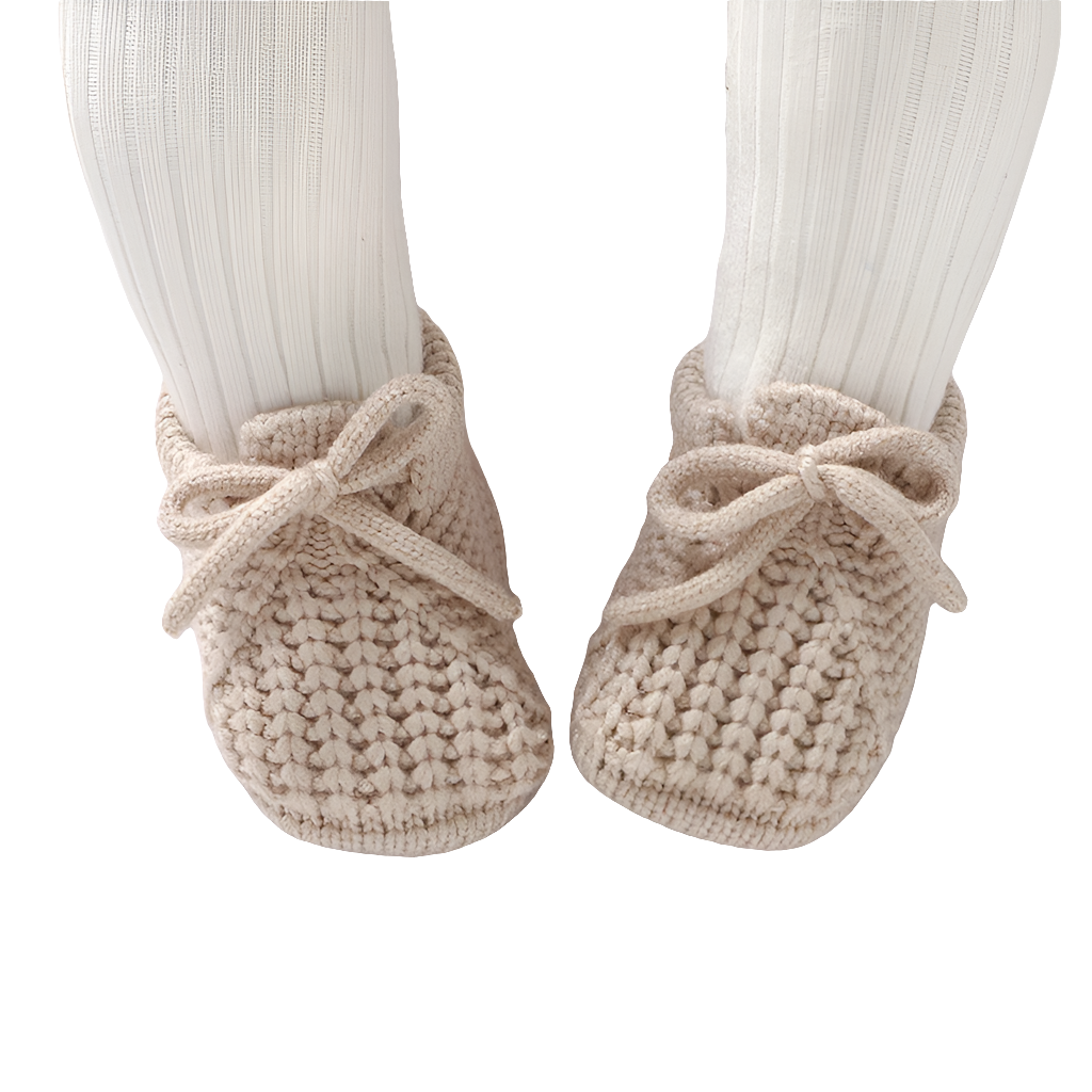 Zachte Newborn pantoffeltjes – unisex (0-12 maanden)
